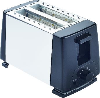 650W 2 Slice Cool Touch Toaster with Timing Control for Home