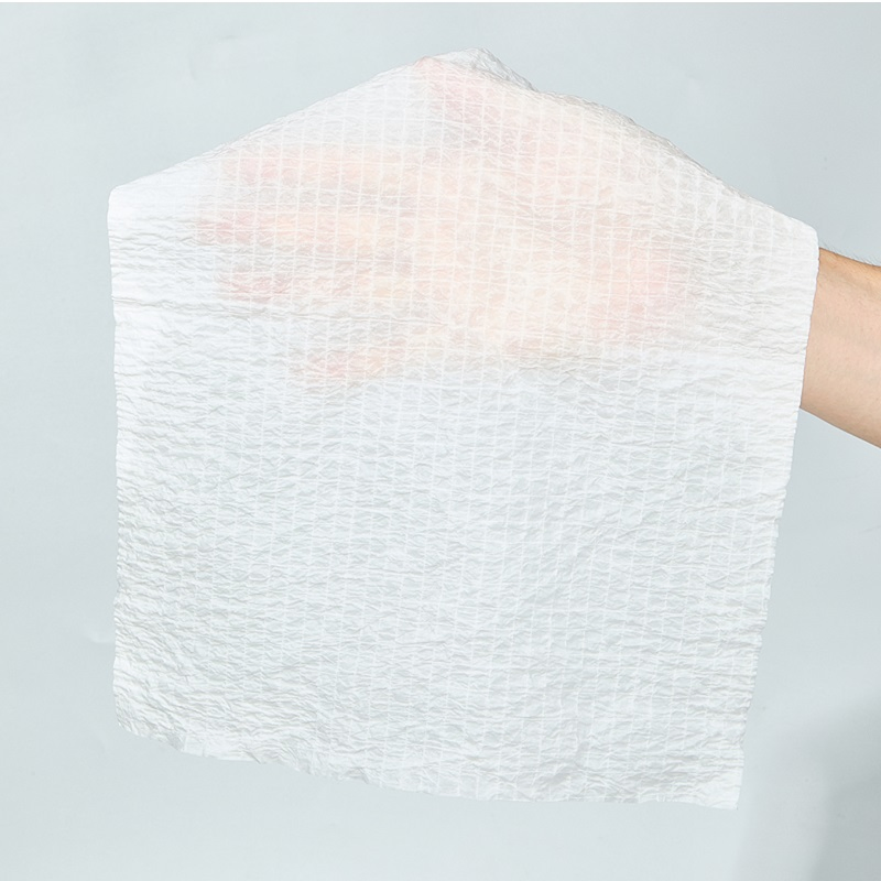 Disposable White Scrim Reinforced Bath Towels