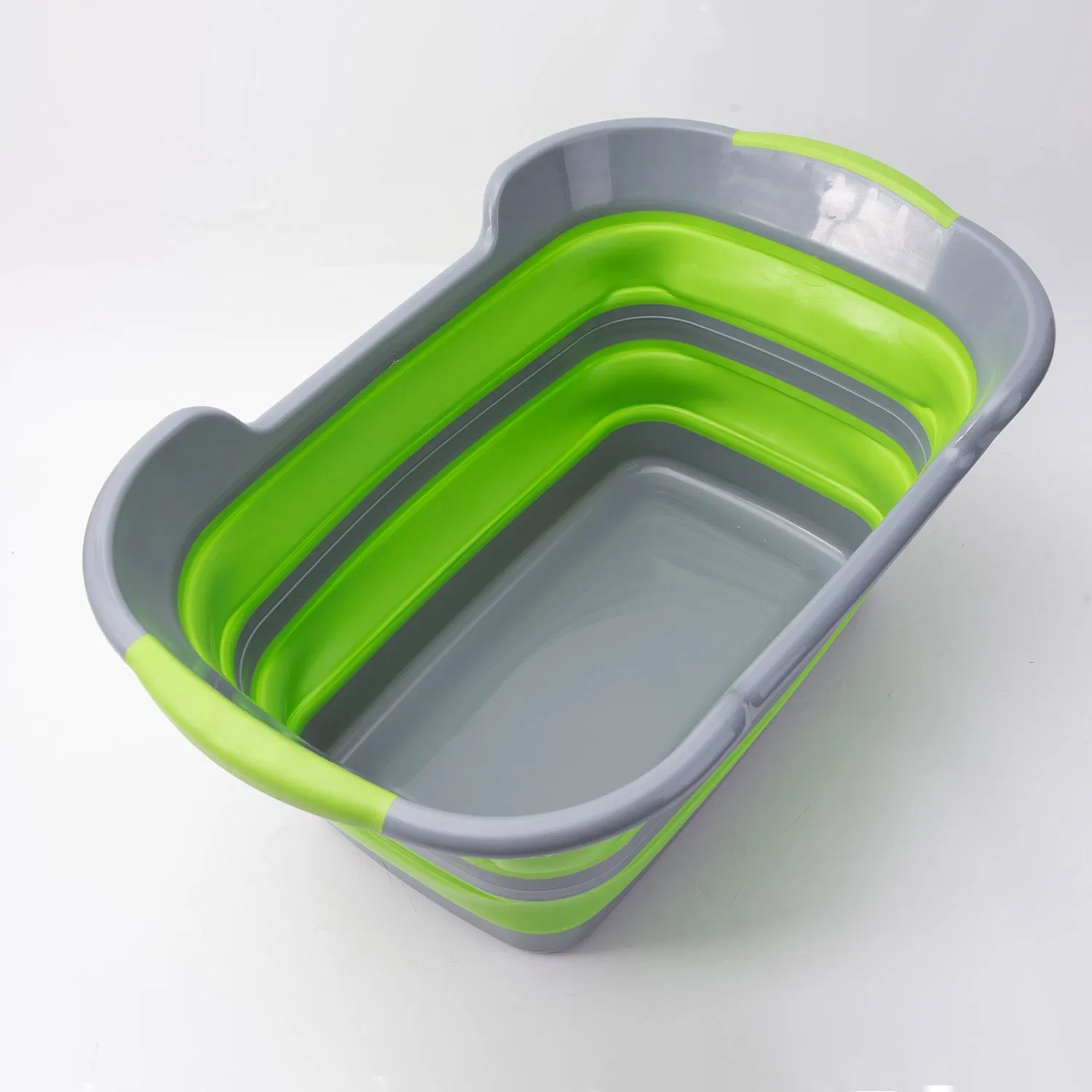 Green Multi-Functional Polyester Foldable Bathtub Storage Basket for Dirty Clothes Pet Swimmingpool