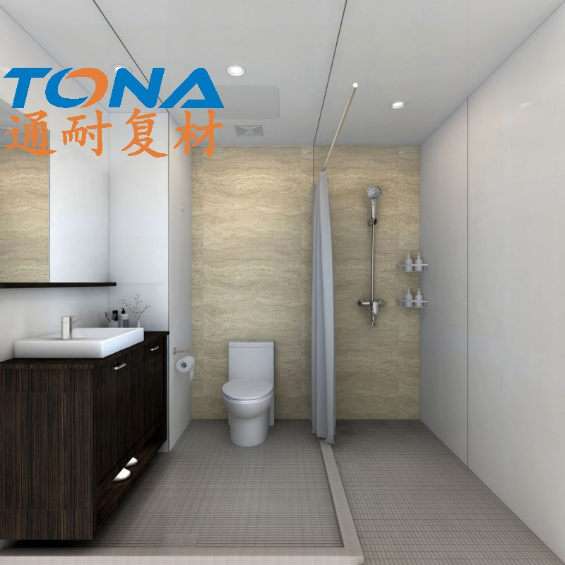 Integrated SMC Modular Featuring Prefabricated Unit Enclosure Portable Bathroom