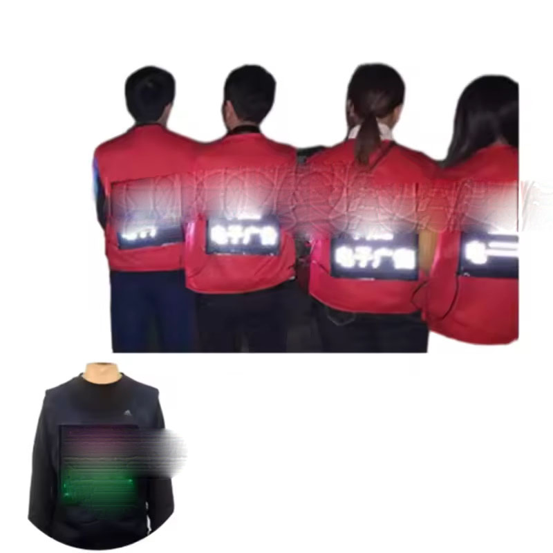 Hot Selling Bright Rechargeable Programmable Waterproof LED Vest