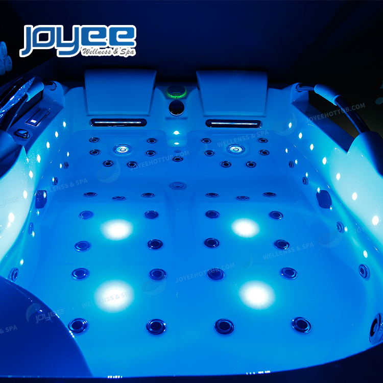 Угловая гидромассажная ванна Joyee с LED-подсветкой