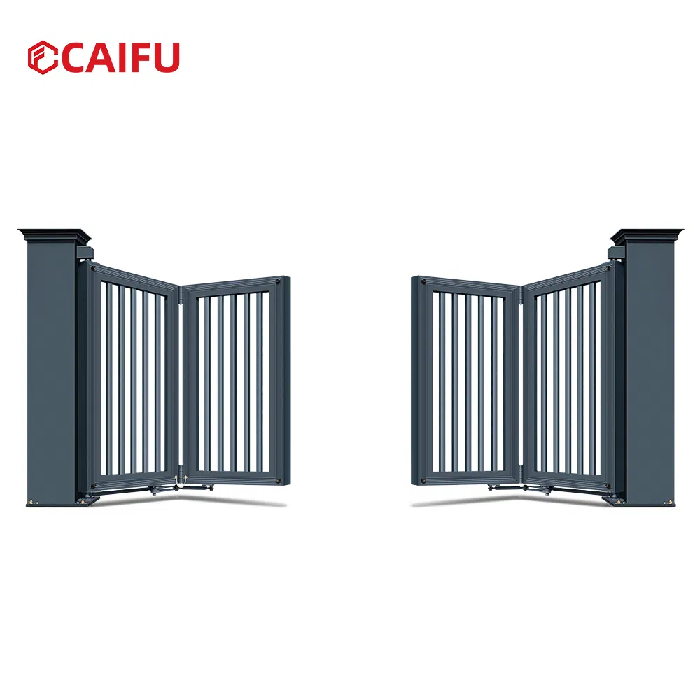 Automatic Bi-Folding Gate Aluminum Alloy Main Double Door Electric Swing Gate