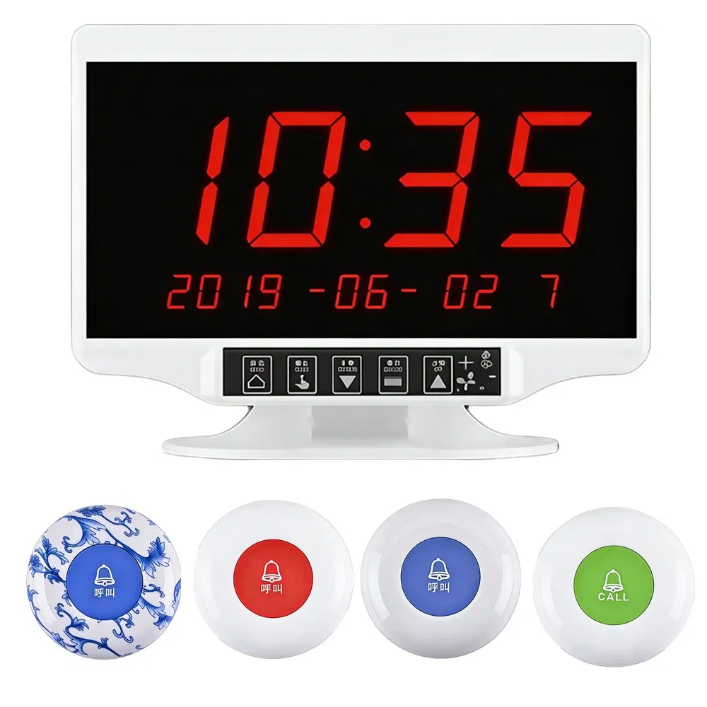 Commercial Waterproof Pager System Set with Host for Restaurant, Hospital & Nursing Home