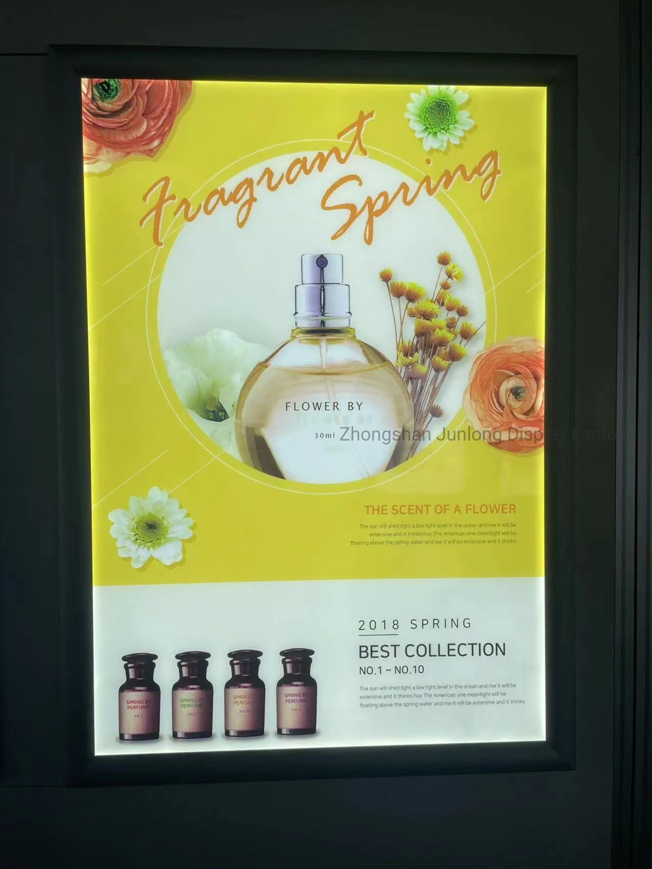 Aluminum Snap Frame Slim LED Light Box Menu Poster Movie Illuminated Panel