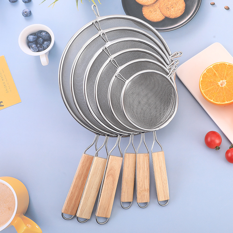 Stainless Steel Oil Residue Removal Ultra-Dense 30 Mesh Oil Filter Spoon