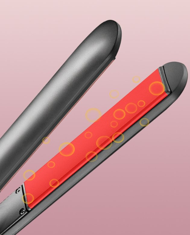 Straight Plate Clip, Hair Straightener, Liquid Crystal Digital Display, Negative Ions
