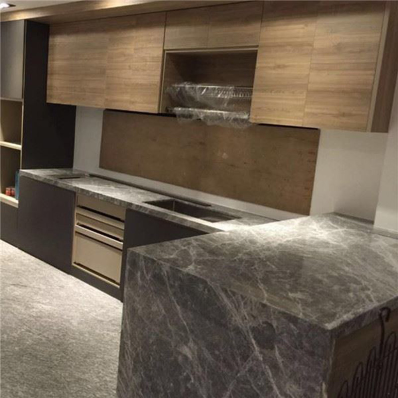 Natural Grey Marble Stone for Countertops Island Top