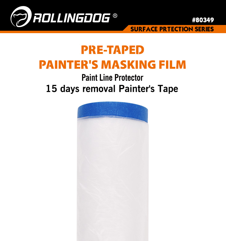 Rolingdog-PRO 80349 Blue Painter's Tape Masking Film