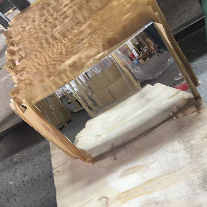 R800 R1200 High Quality 305*407mm 407*457mm 355*457mm Float Curved Mirror Glass Sheet