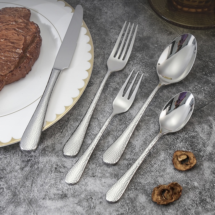 High Quality Stainless Steel Hammer Handle Tableware Cutlery