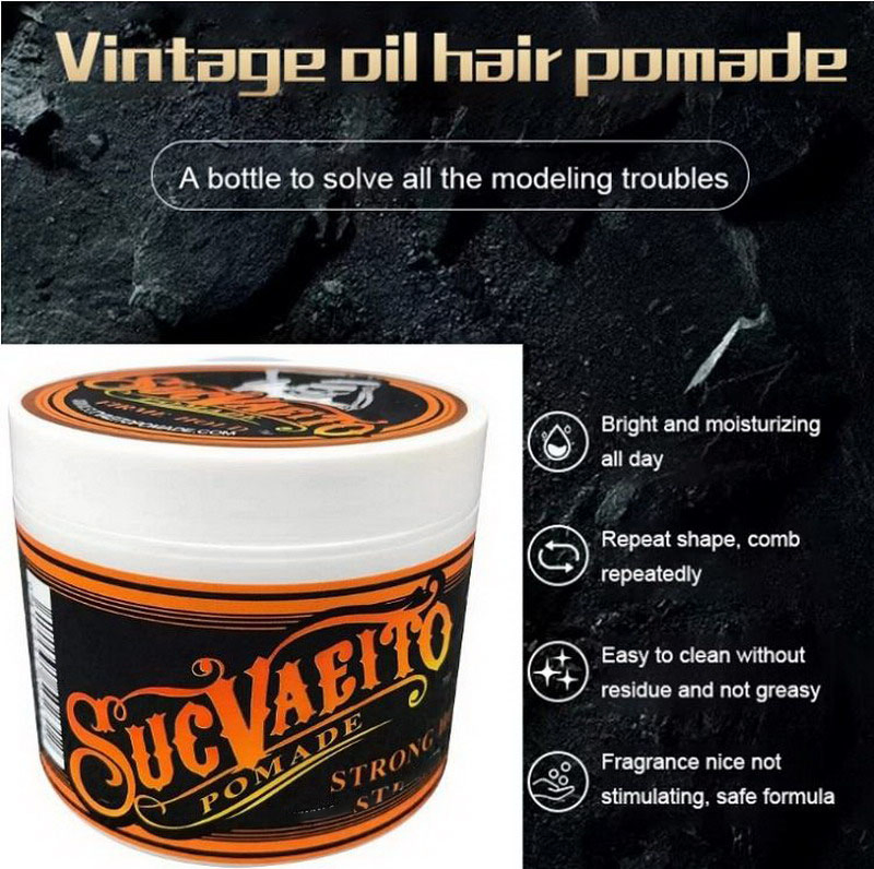 Men's Hair Care Products Styling Defining Paste Cream Wave Hair Grease Private Label for Strong Hold Pomade