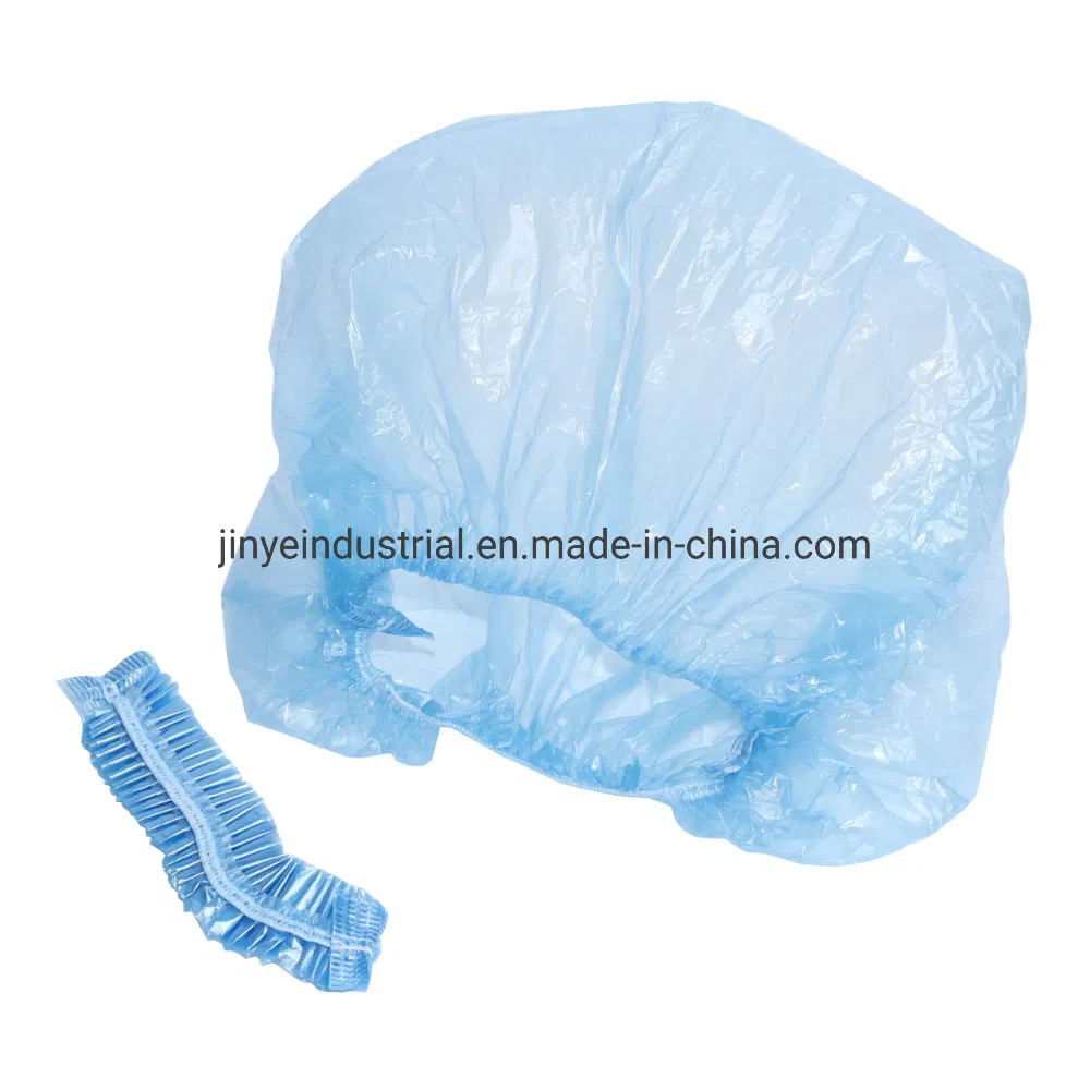 Disposable Hair Plastic Shower Cap Clear Women Shower Caps Waterproof Bath Hat Processing Hair Cover for Treatment SPA Hair Salon and Home Use