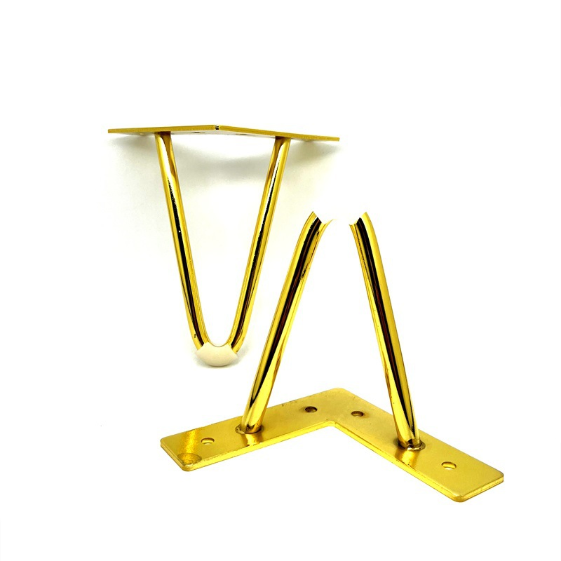 Modern Furniture Hardware Accessories V-Shaped Metal Sofa Legs Cabinet Coffee Table Legs