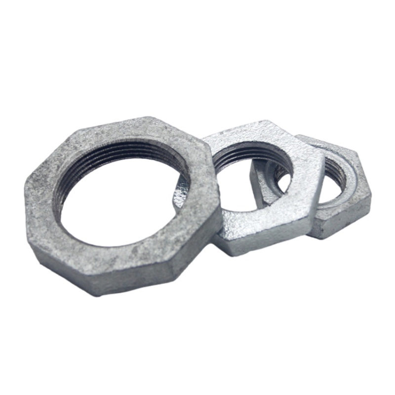 Hot-DIP Galvanized Malleable Iron Pipe Fitting Backnut Connecting with Tubes for Sanitary