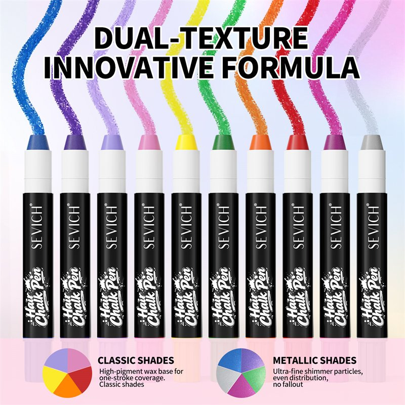 OEM Hair Chalk Washable Women Fashion Styling Temporary Hair Dye Chalk Fresh Fragrance Portable Hair Color Pen