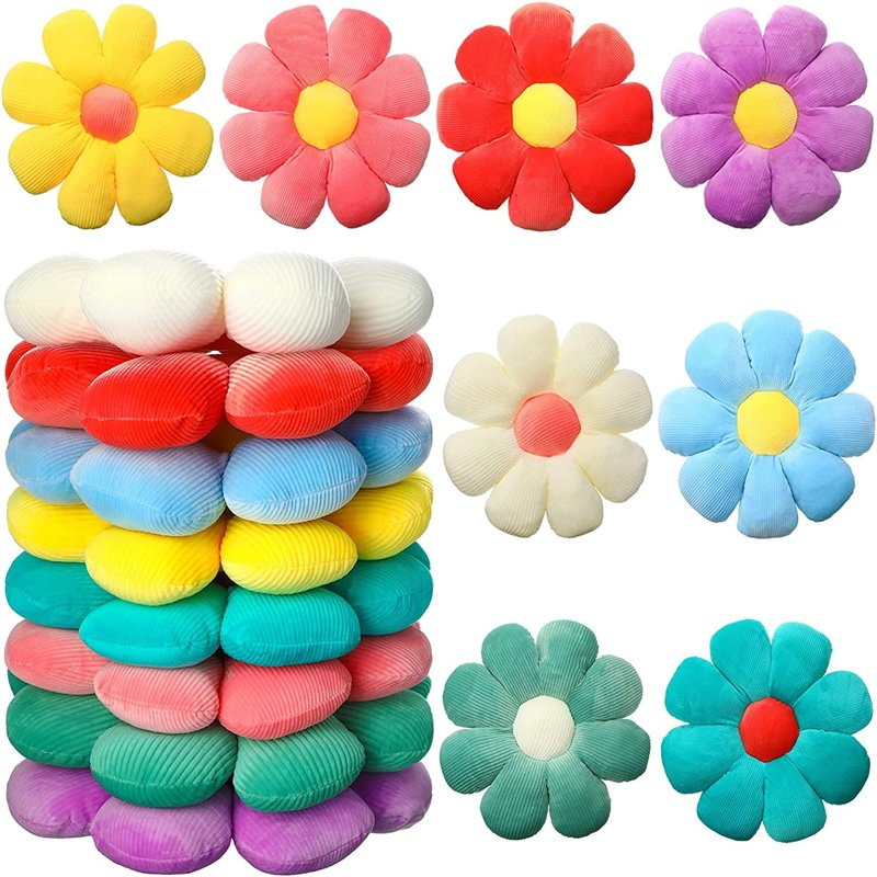 Flower Shaped Pillow Decorative Flower Cushion for Chair Sofa Car