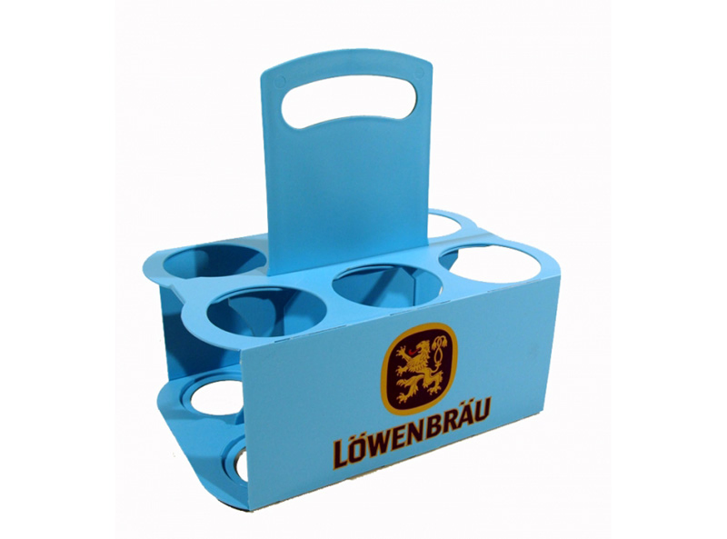 Promotional Red Plastic 6 Bottles Water Bottle Carrier