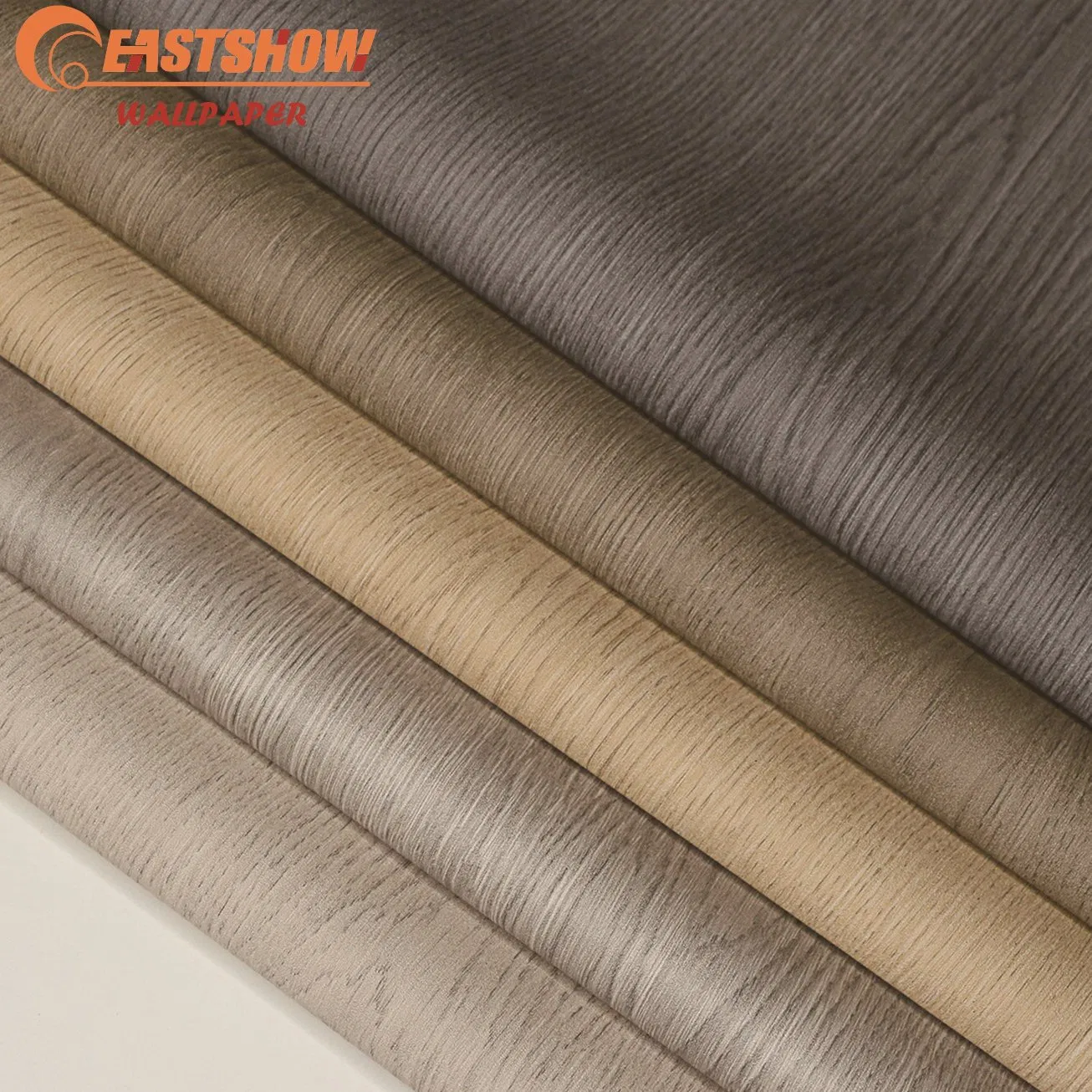 Modern Plain Design Wall Grace Bedroom Design 3D Textured Fabric Wallcovering