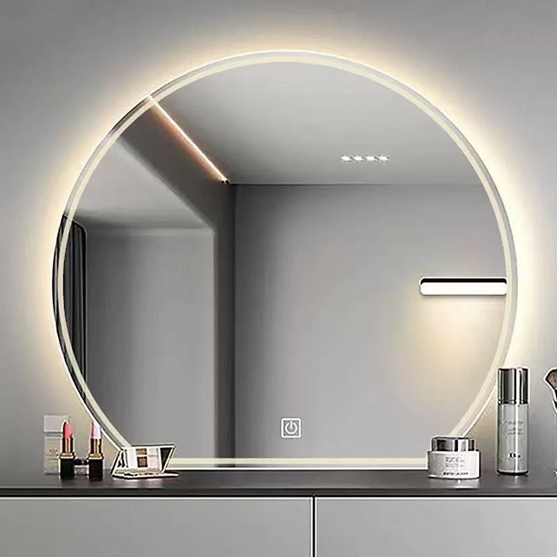 Stone Slab Framed Bathroom Mirror, Waterproof, Moisture-Proof and Scratch-Resistant, Creating a Light Luxury Bathroom Feel.