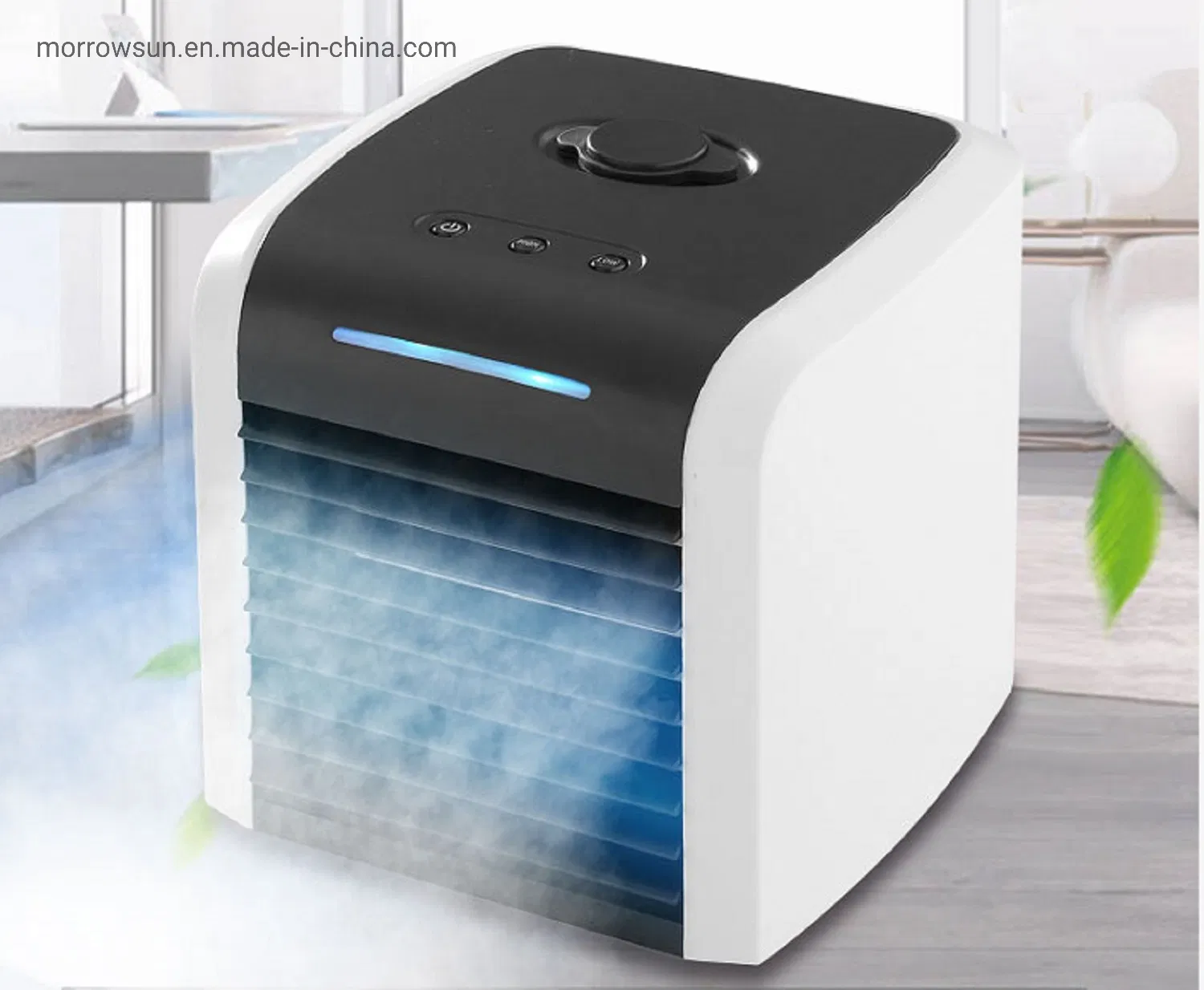 Muliti-Functional Cordless Portable Mist Spray Air Cooler Mini Air Conditioner with LED Seven Color and Pm2.5 Filter Paper