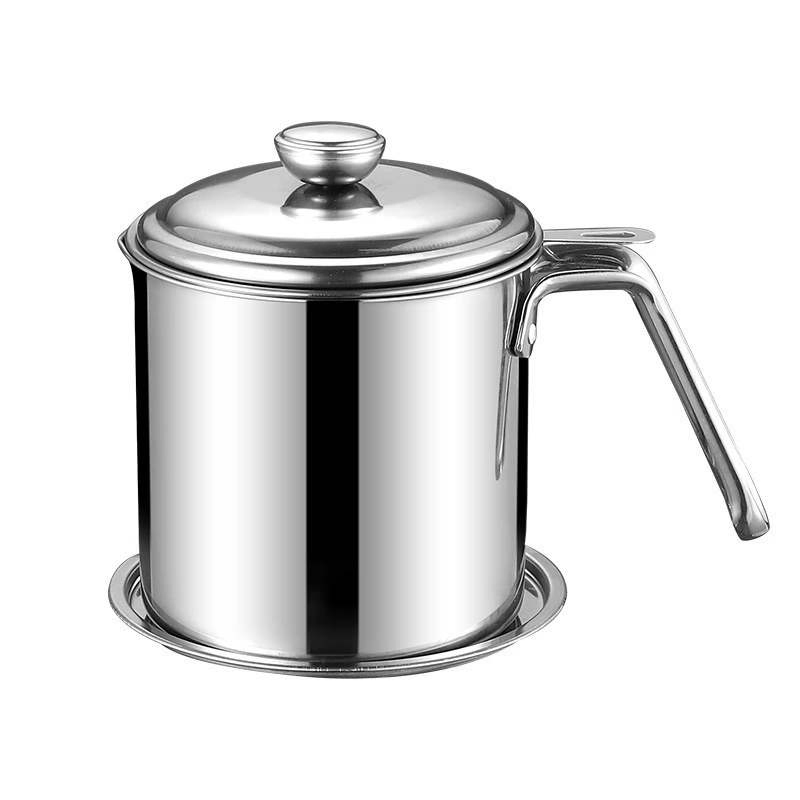 Stainless Steel Household Filter Oil Pot Oil Residue Cup Storage Tank