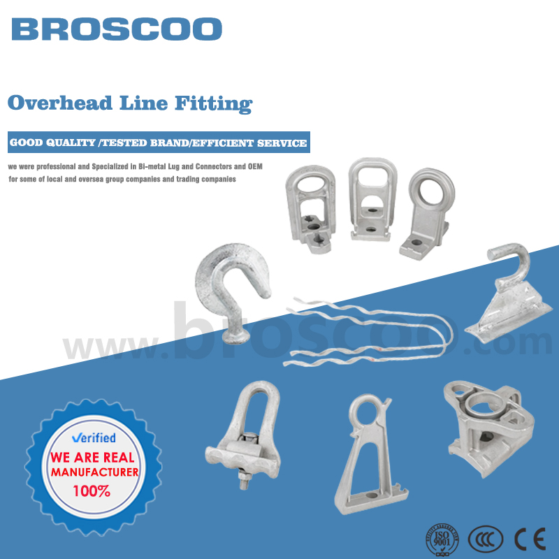 Overhead Transmission Line Adapter Electric Power Link Fitting Ws Type Socket Clevis Eye