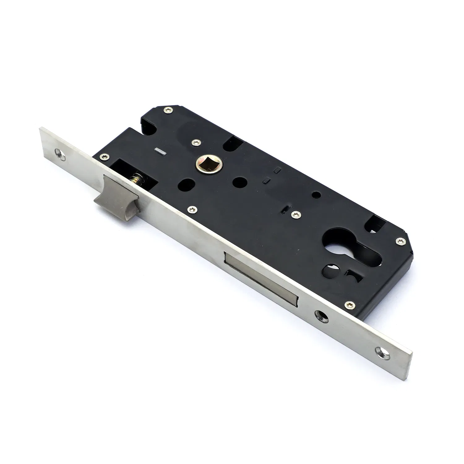 8540 8545 8550 Stain Steel Panel Brass Square Tongue Mortise Lock Body