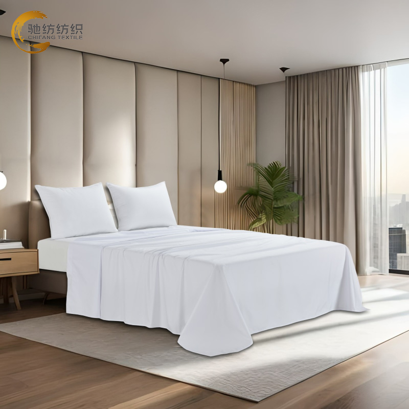 Luxury Hotel Linen Custom Size Duvet Cover Bed Sheet New Style White 100% Cotton Hotel Bedding Bedsheet