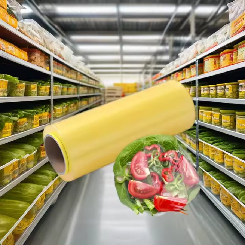 High Stretch PVC Film Moisture Proof Soft Packaging High Adhesive PVC Cling Film Wrap