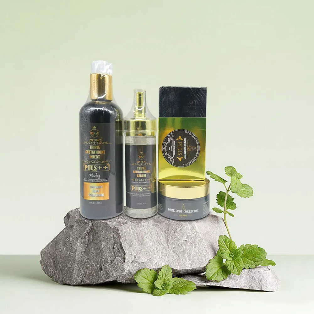 Super Antioxidant Whitening Hydrating Triple Glutathione Skin Care Sets Effective Remove Dark Spots Face Care Sets