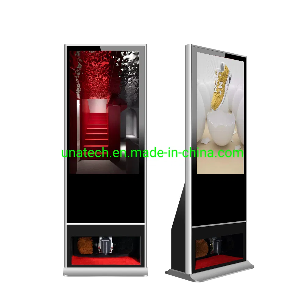 43 Inch Shoes-Cleaning Machine HD LCD Monitor Kiosk Player Digital Signage Advertising Display