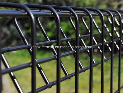 5.0mm PVC Coated Galvanized Wire Mesh Fence Powder Coated Security Wire Mesh Fence Anping Factory