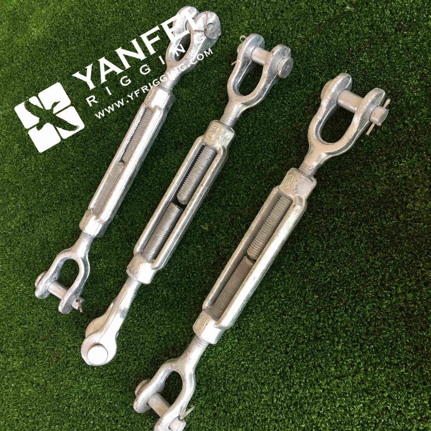 Rigging Screw Galvanized Open Body Turnbuckle Steel Wire Rope Tensioner