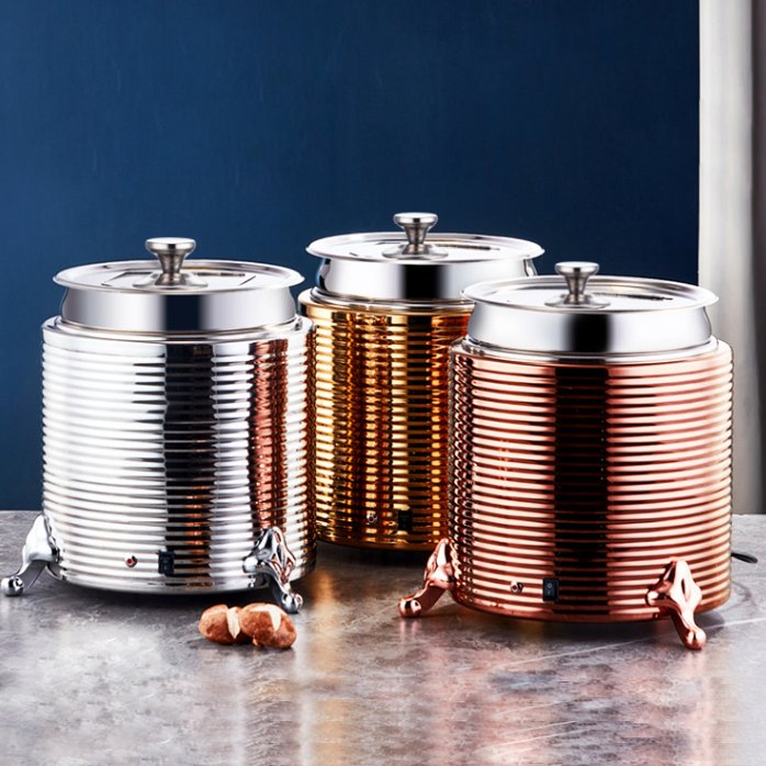 Catering Server 11 Liter Rose Gold Electric Buffetware Warmer Container Pot China