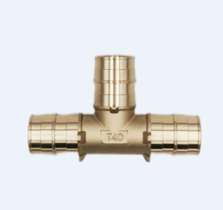 Pex Brass Fitting Reduce Tee for Pex Pipe Connection