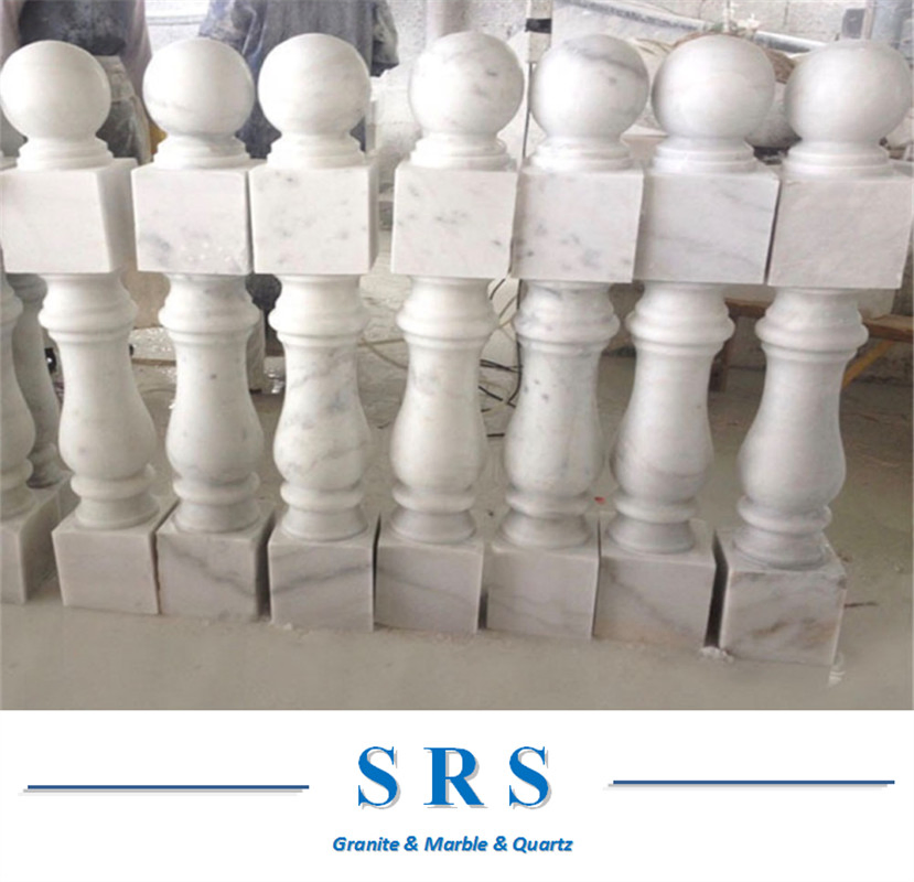 Natural Marble Granite Baluster Column Pillar Stone Column Pillar for Indoor/Outdoor Stair Decoration/Building