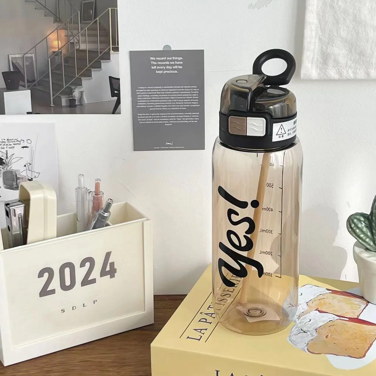 Water Cups, Good-Looking Summer New Cups, Student Sports Large-Capacity Water Cups, Food-Grade Materials Water Bottle