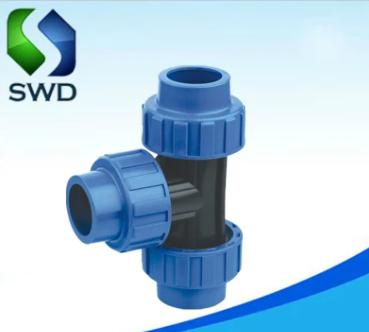 Super Quality PP Compression Fittings Equal Tee Pn10 Factory Top Quality