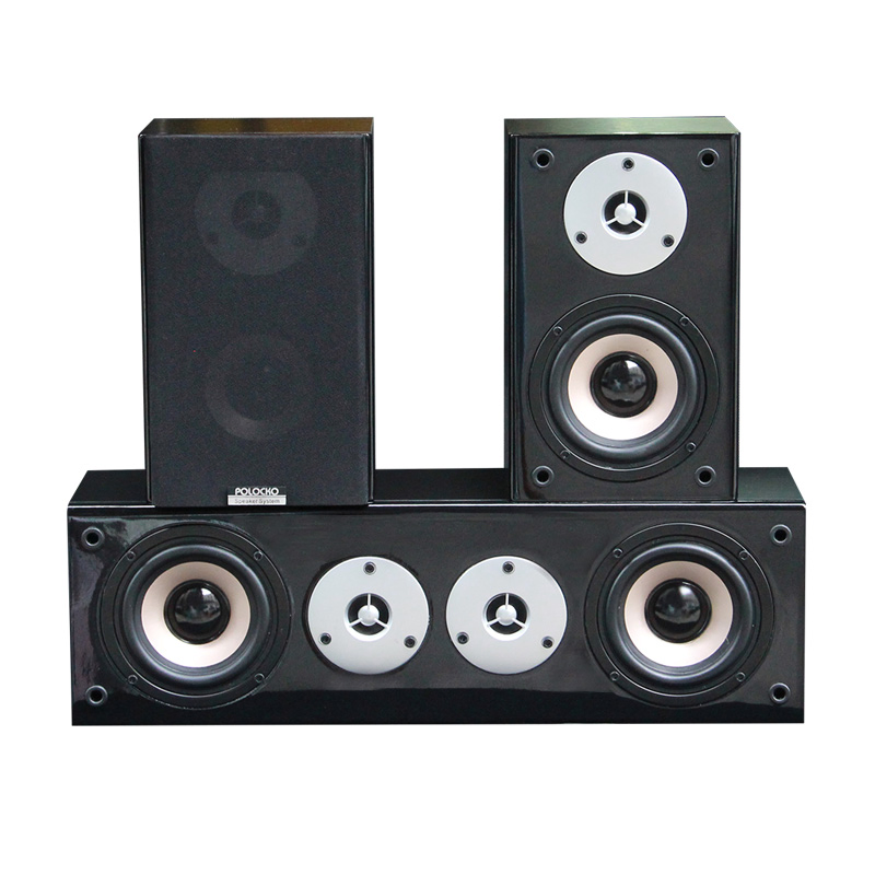 Passive Bookshelf Speakers 2 Way Home Stereo Home Theater Surround Center Speaker