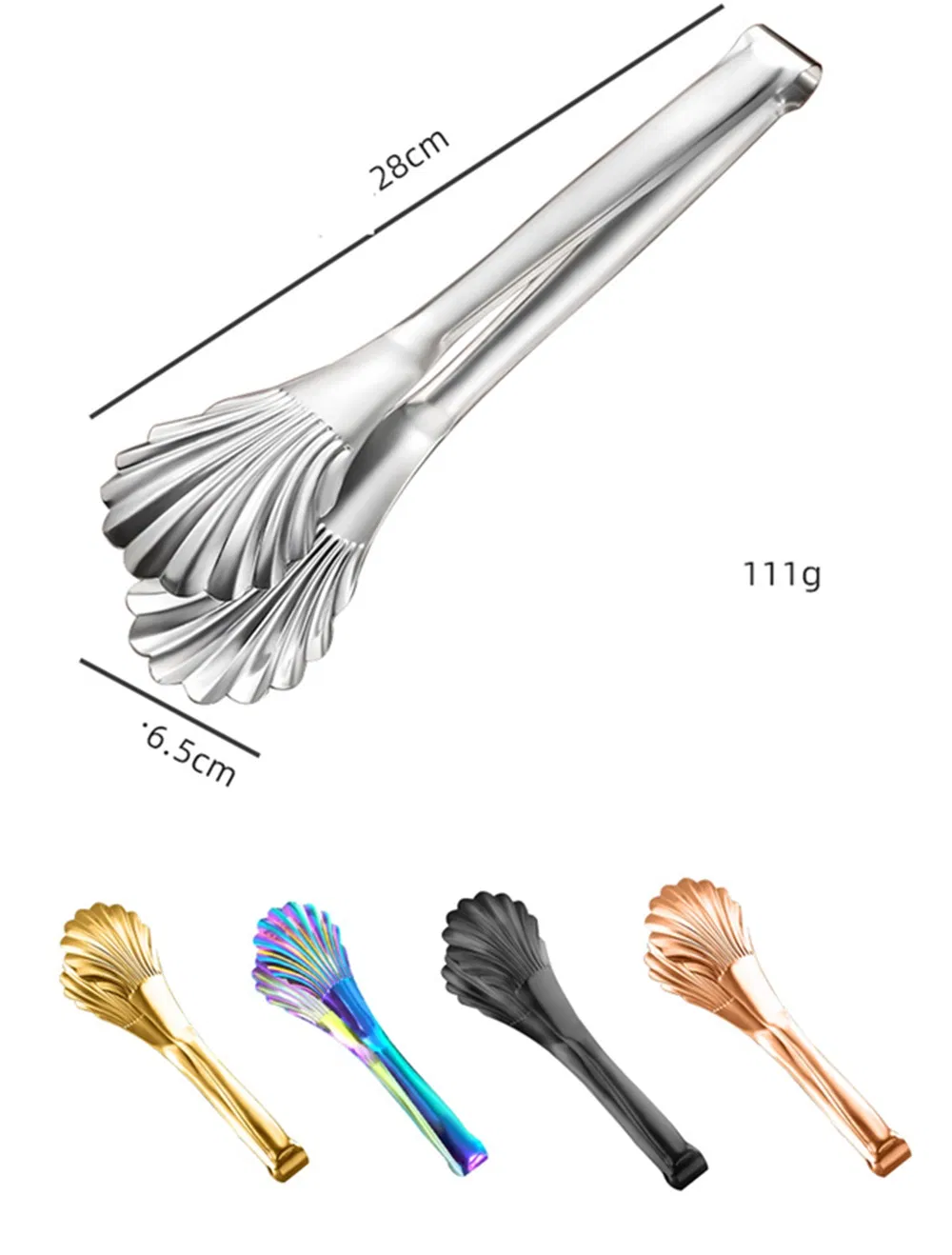 Food Tongs Steak Clip Cake Clamp Stainless Steel Mi18978