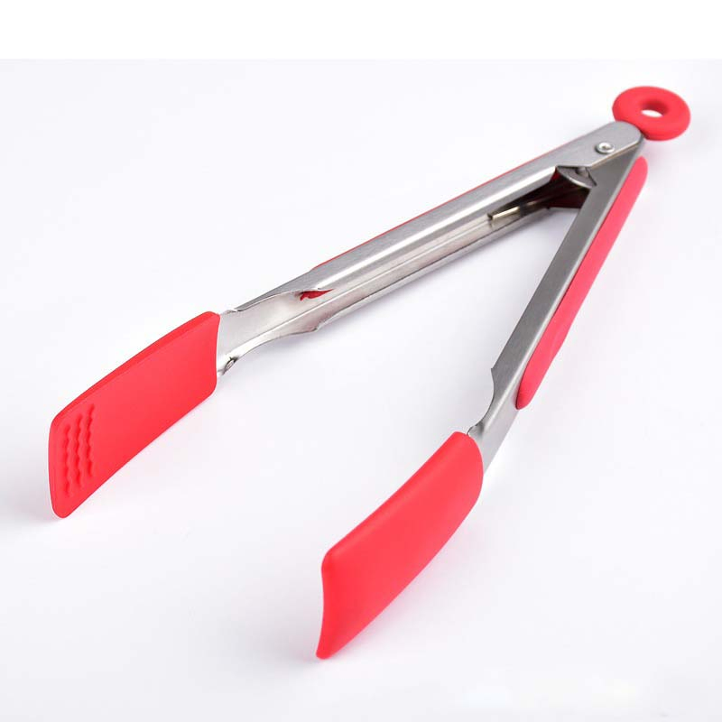 Functional Food Tongs Nylon Kitchen Cooking Tools Nylon Salad Food Tongs Bread Cake Spaghetti Clip Tong