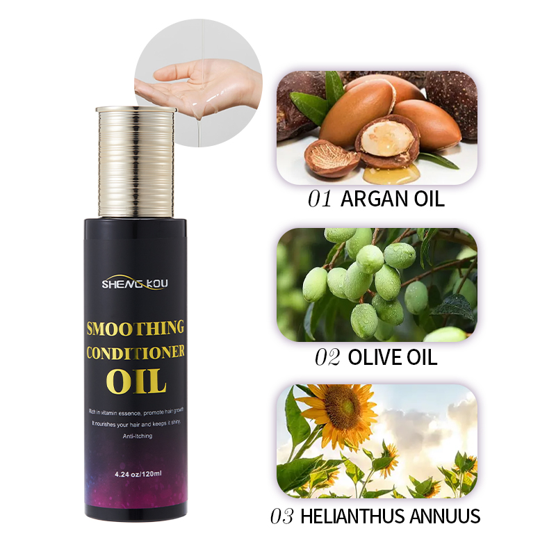 Factory Custom Hair Care Argan Oil Anti-Itching Scalp Smooth Promote Hair Growth Olive Oil