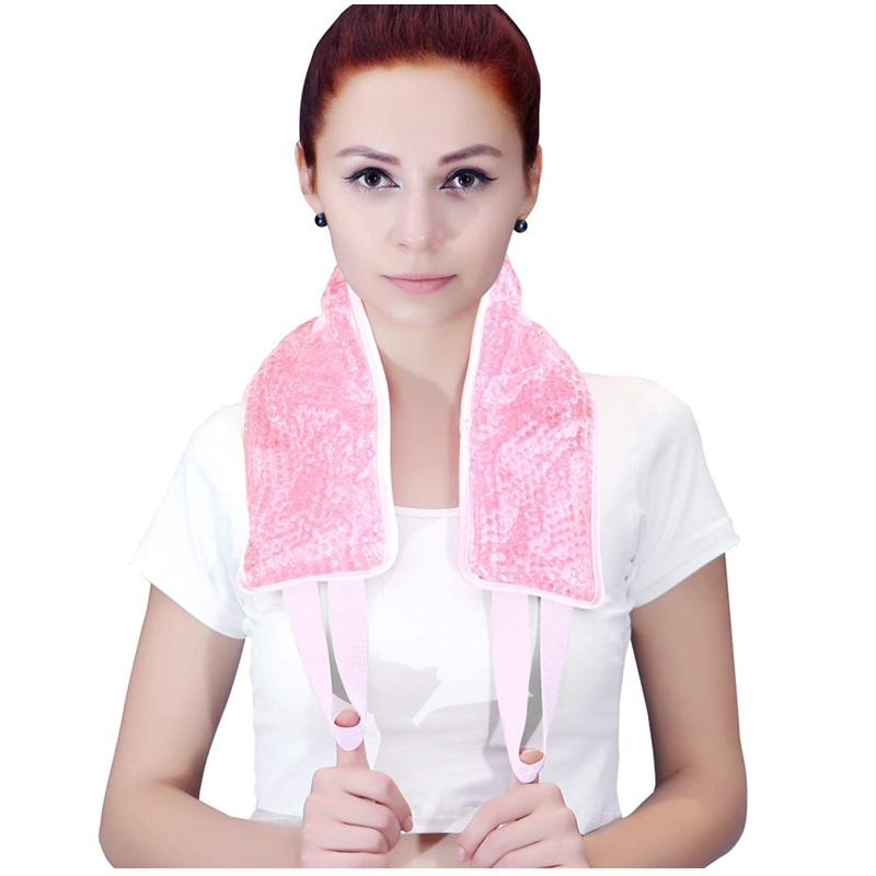 Gel Ice Pack Hot Cold Compress Cooling Neck Shoulder Wrap