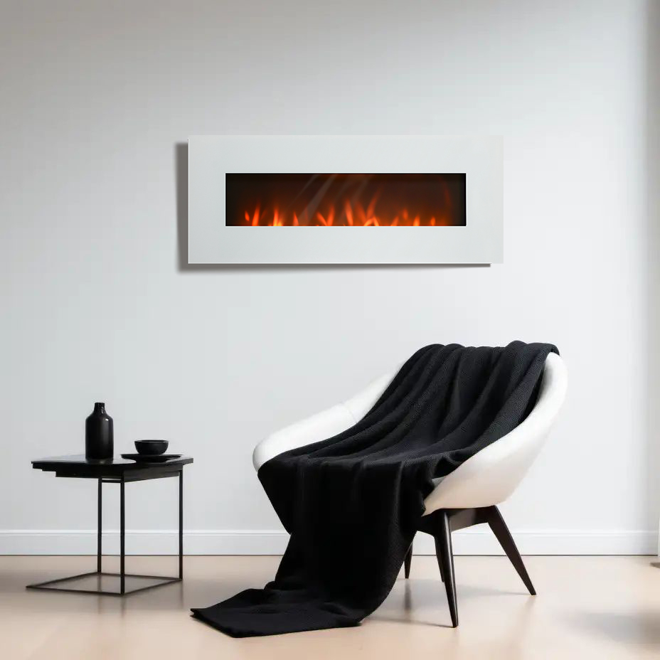 China Wholesale Modern Flame Control Wall Mounted Electric Fireplace