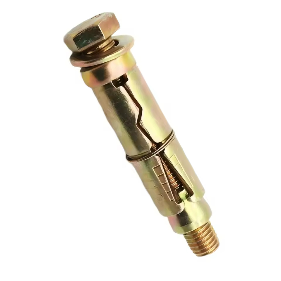 Customized Expansion Sleeve Anchor Carbon Steel Yellow Galvanized Expansion Wedge Anchor Bolt