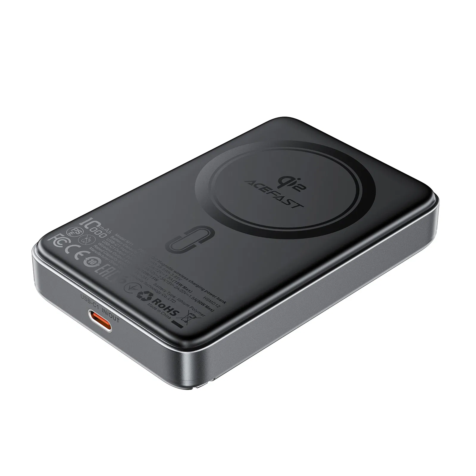 Acefast M11 10000mAh Power Bank с магнитной зарядкой
