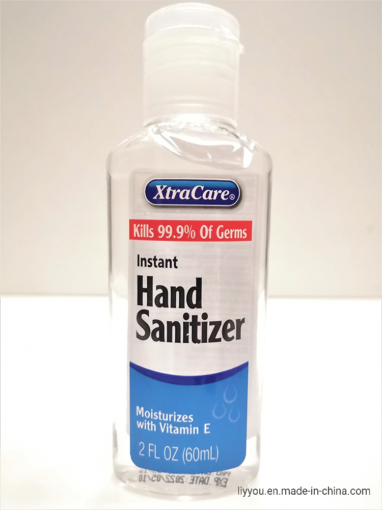 OEM 75% Alcohol 60ml Liquid Antibacterial Gel Instant Hand Sanitizer