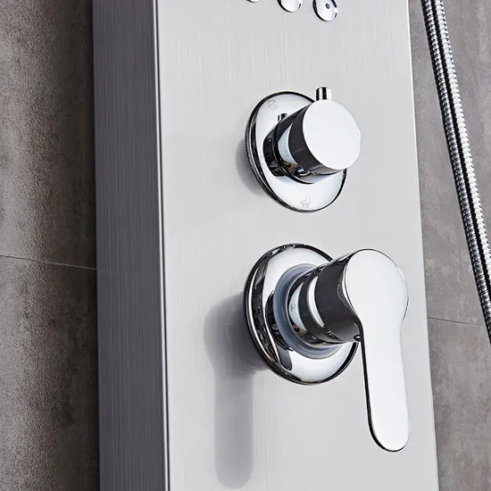 High-Quality Stainless Steel Shower Panel with Rainfall Showerhead