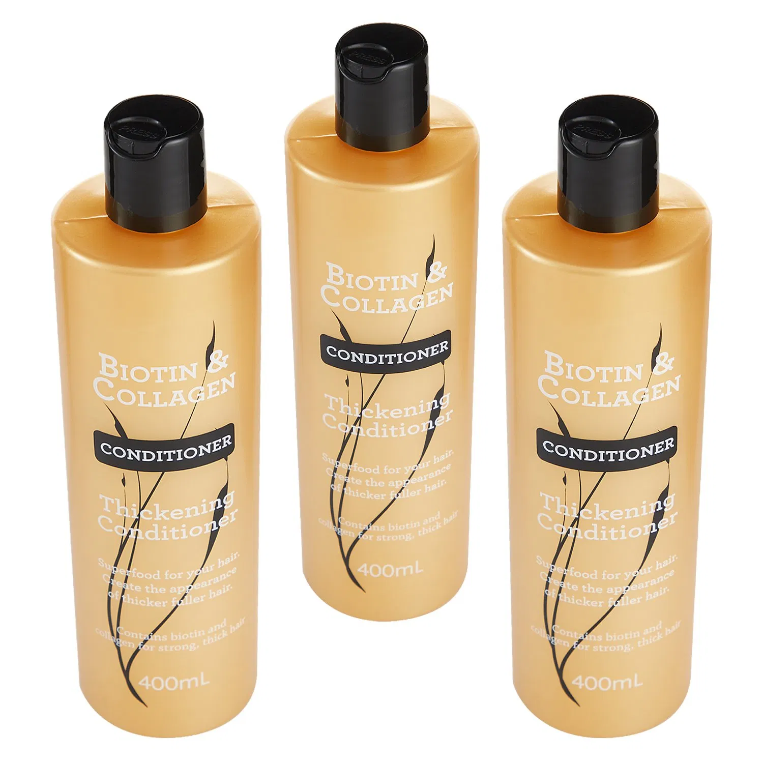 Biotin & Collagen Thickening Hair Conditioner Moisturising Damaged Hair 400ml